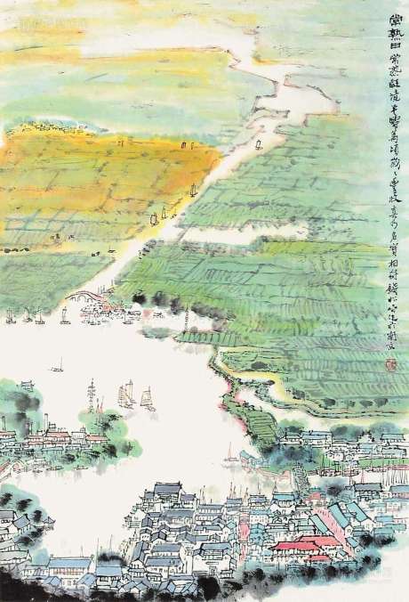 前江苏省国画院院长钱松嵒代表作《常熟田》赏析-搜狐大视野-搜狐新闻