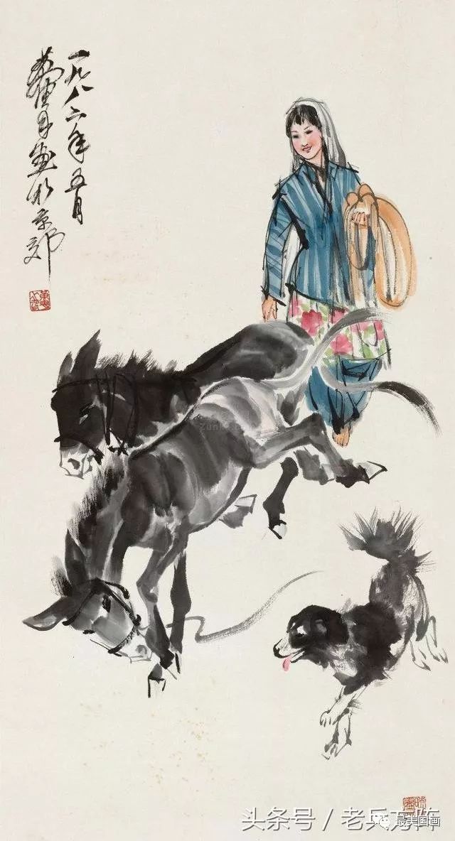 著名画家黄胄六七十年代艺术作品欣赏