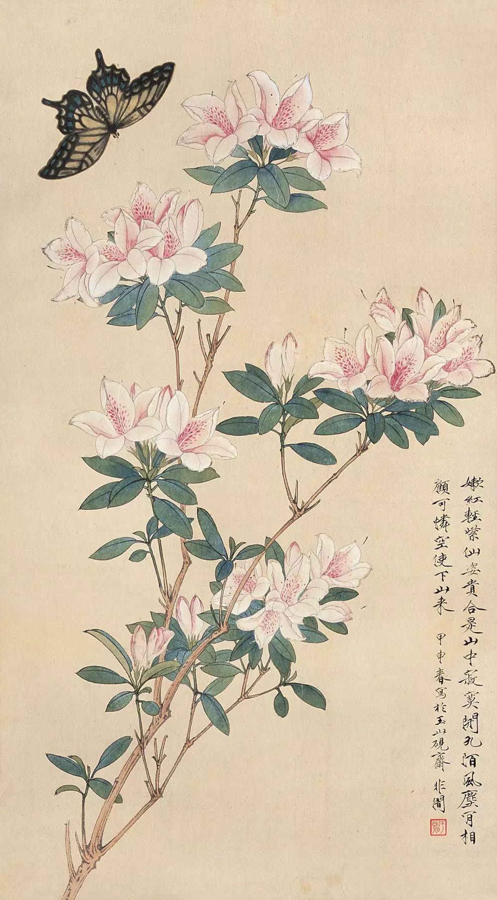 师古而不泥古著名工笔画家于非闇花鸟画