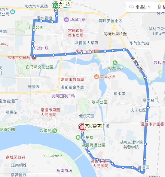 常德史上最全公交线路来了建议收藏含途径站点