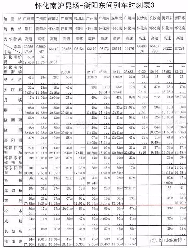 怀邵衡铁路列车时刻表出炉,15分钟到安江,70分钟