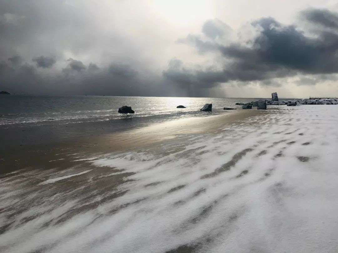 威海下雪了,就在前几日,省内全都大雪飞扬.