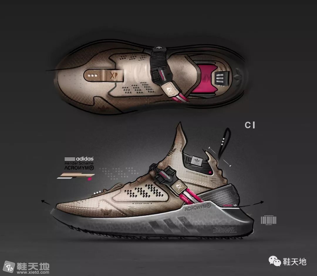 鞋设|adidas y-3 sketch概念设计图稿