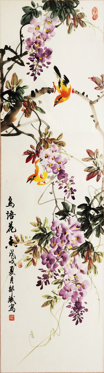 写意花鸟画专栏当代国画名家邵斌写意作品欣赏