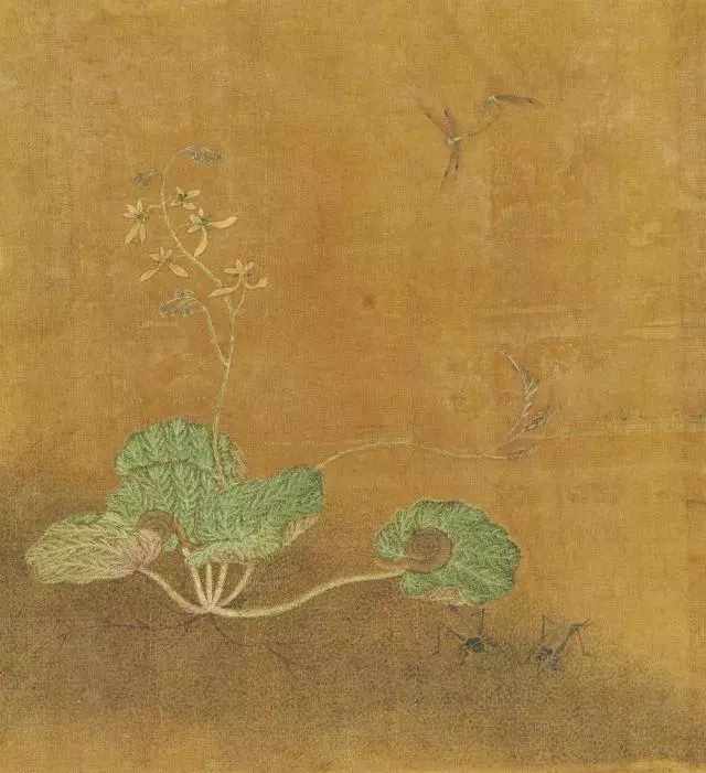 元代王渊《花卉草虫册》