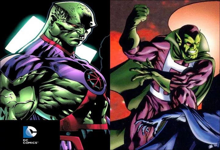 火星猎人martian manhunter(1955)vs 空中大师skrullian skymaster