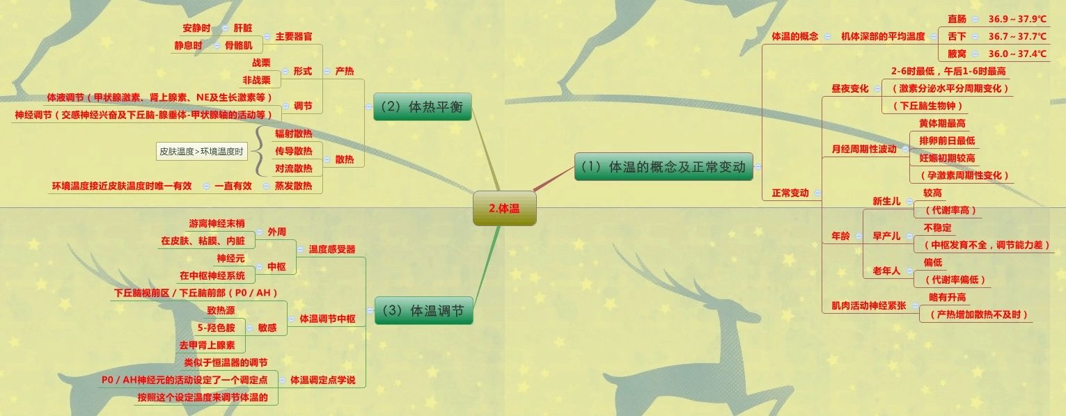 生理学思维导图,医学生必备!