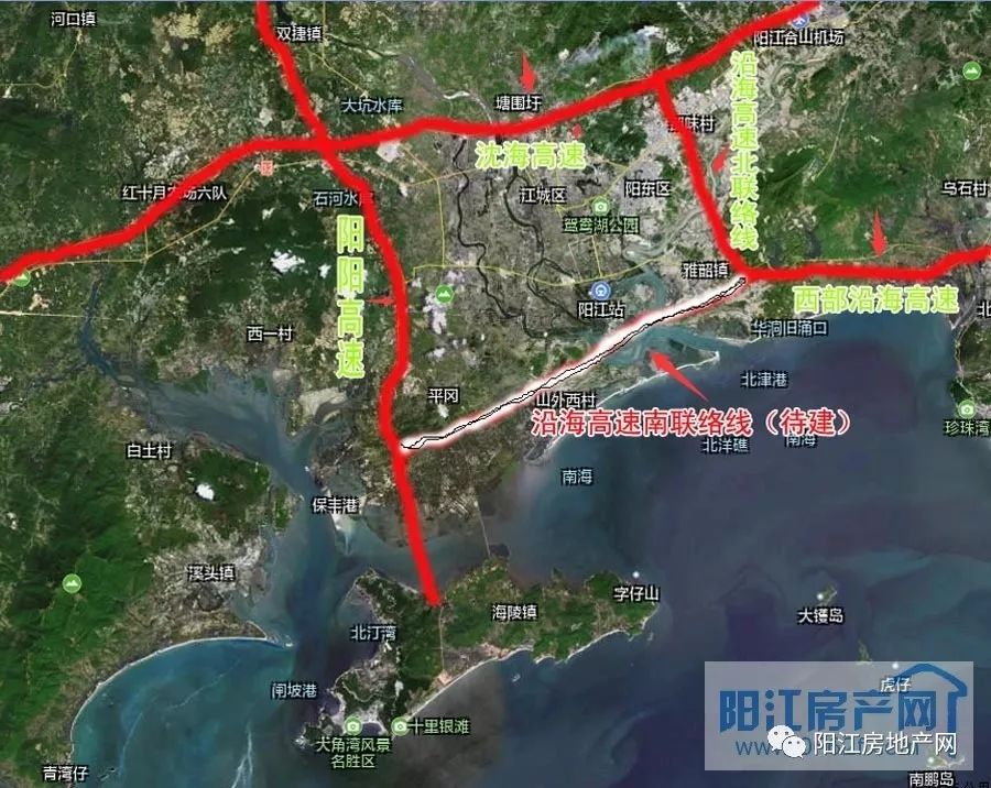这条高速路建成,阳江也有大一环!