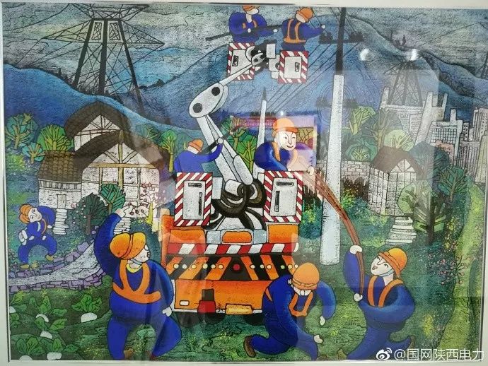 鄠邑农民画描绘电力体制改革二十年发展历程!