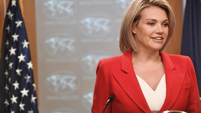 7日,特朗普提名美国国务院发言人希瑟·诺尔特(heather nauert)接替