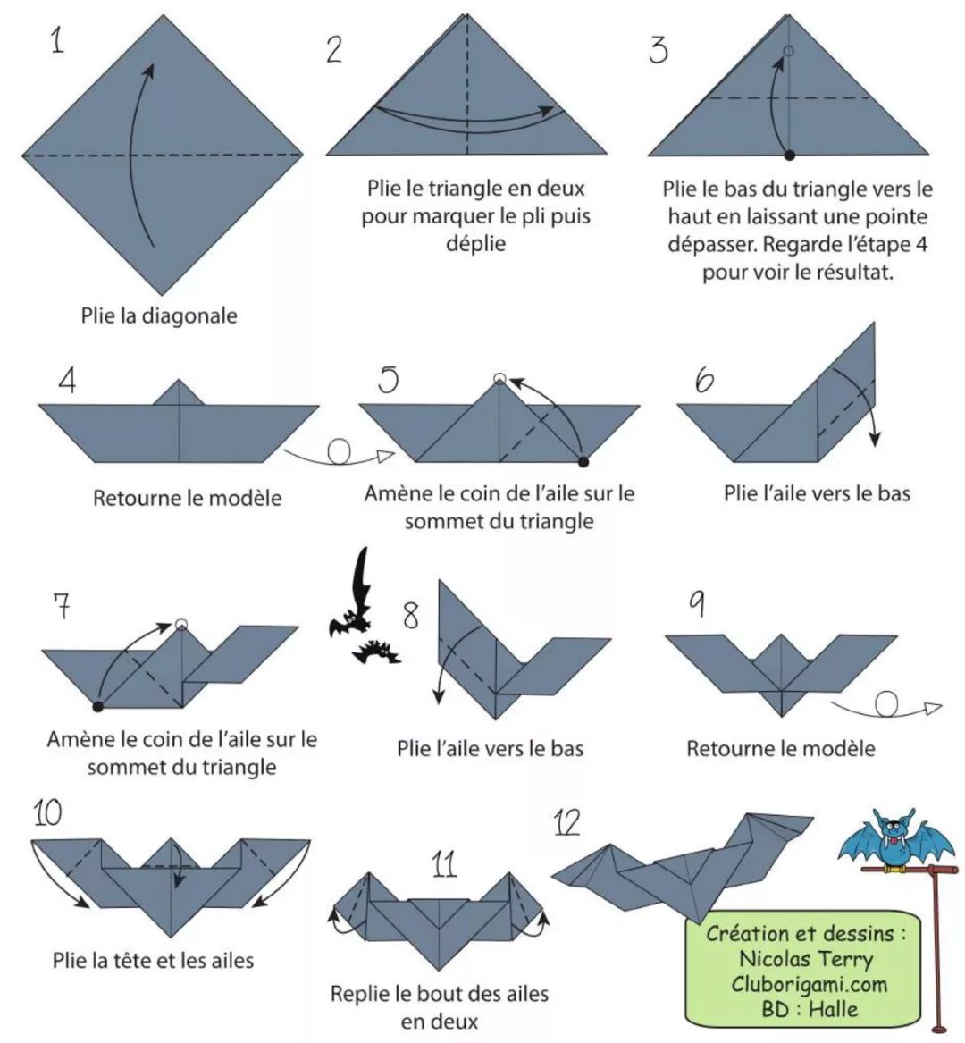 no.1558 这可能是折纸蝙蝠中最简单的