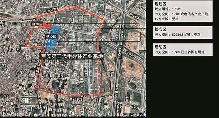 宝安第三代半导体产业基地(沙井片区)规划图.