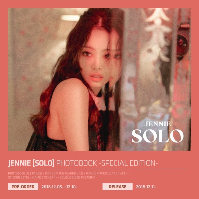 致命的诱惑!jennie《solo》special edition今日发售