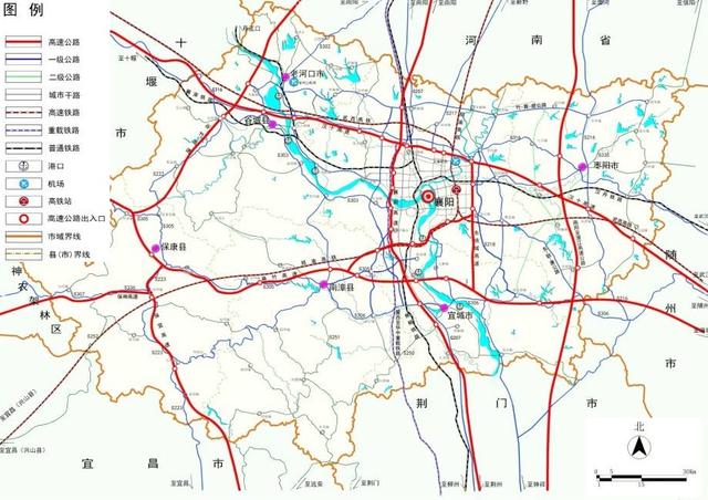 襄阳市交通规划图
