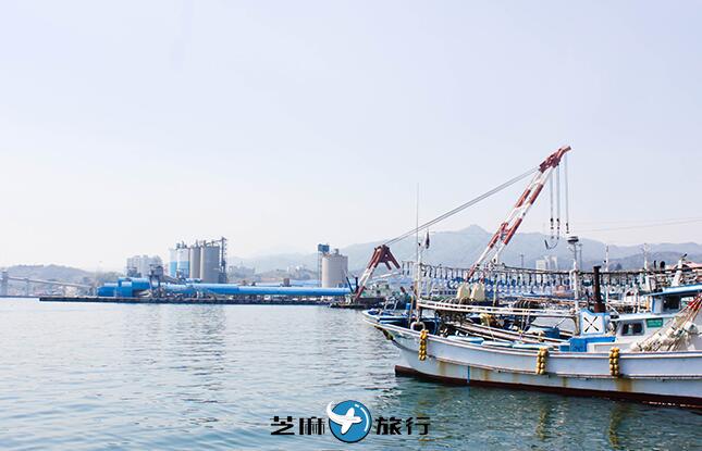 韩国江原道东海美港之一的墨湖港,1941年开港当时是东海岸第一贸易港