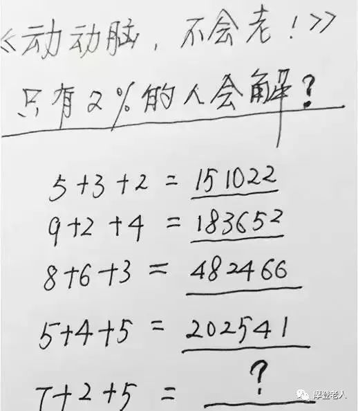 一道超级智力题:会者一分钟,不会者想三天