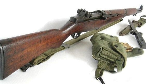原创二战美国大兵的象征m-1加兰得半自动步枪
