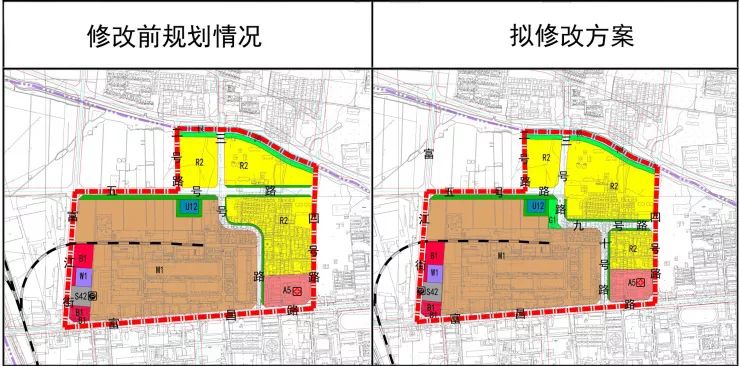 规划丨保定富昌路北用地规划修改 增加一处公园绿地