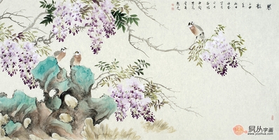 卧室挂什么字画好,灵动花鸟画受热捧