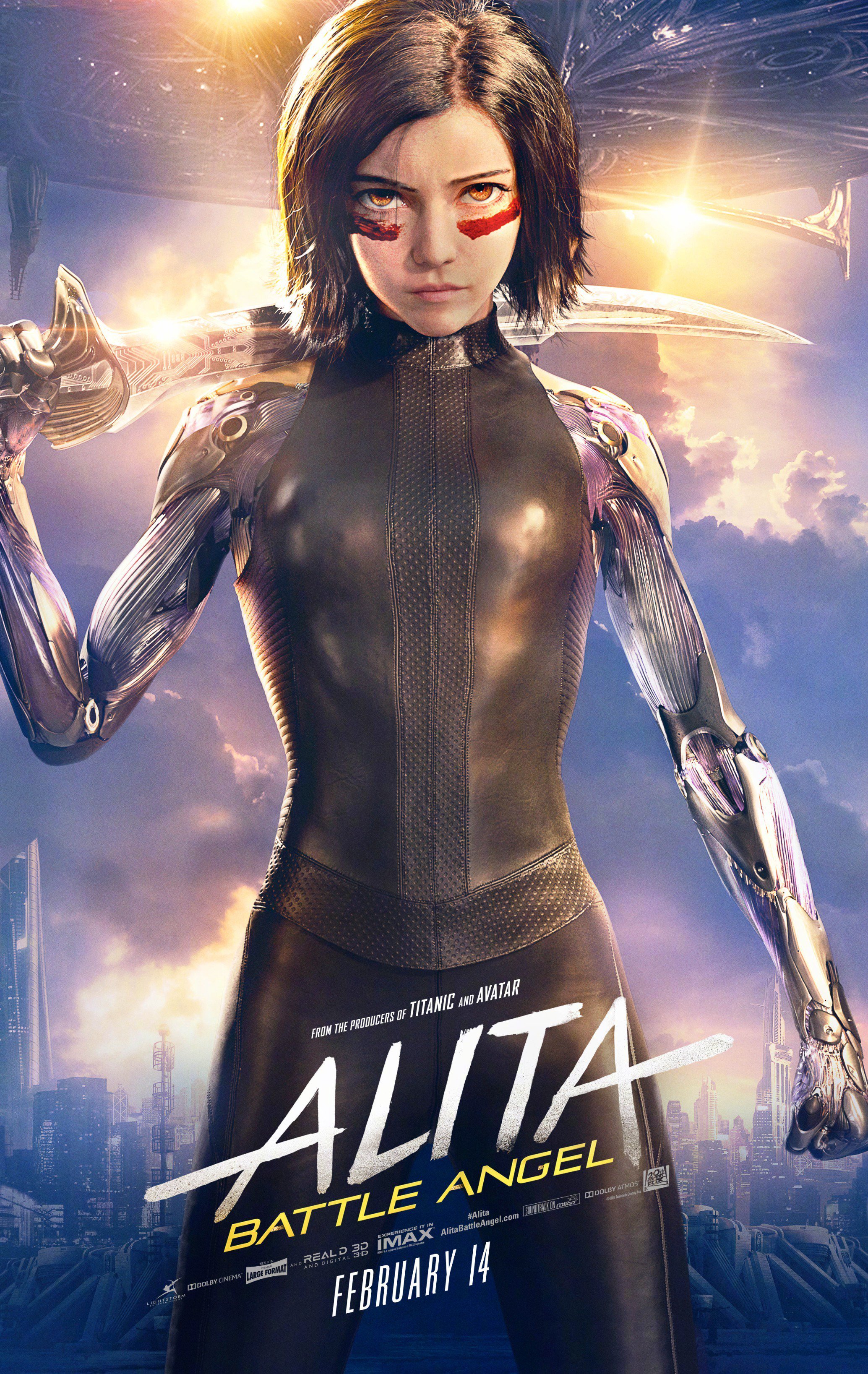 《阿丽塔:战斗天使》(alita: battle angel),今日发布了正式高清海报