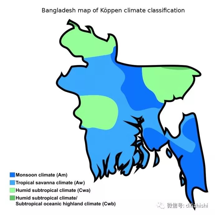 孟加拉国属热带与亚热带季风气候.