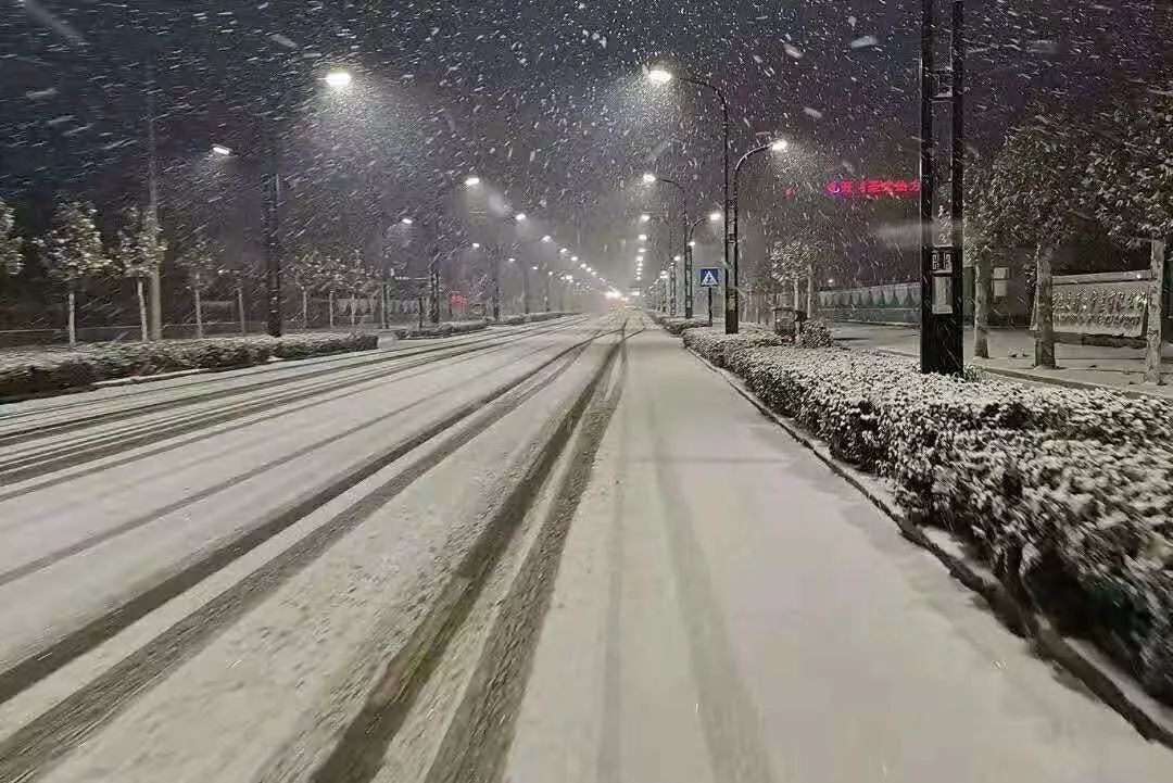 杞县今冬第一场雪刷爆了朋友圈,雪景美呆了!_街道