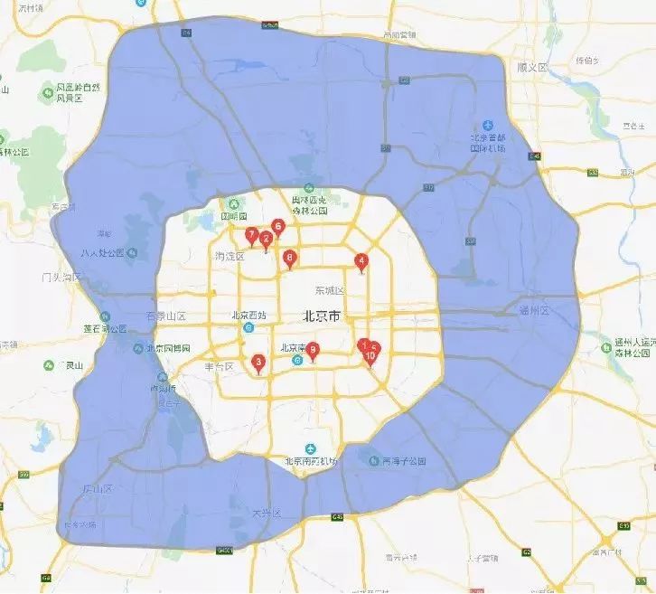 北京清理外地人口_北京外地车限行区域图