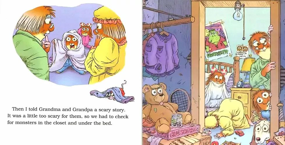 then i told grandma and grandpa   scary story.