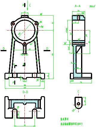 cad机械零件制图练习题