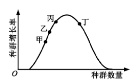 该种群的增长率随种群数量的变化趋势如图所示