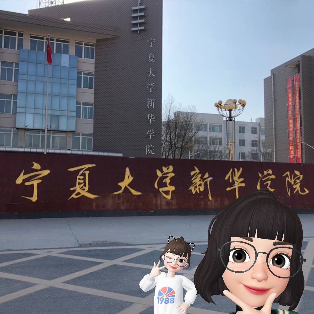 下面走进zepeto 看 首先印入眼帘的是霸气威武的 "宁夏大学新华学院"