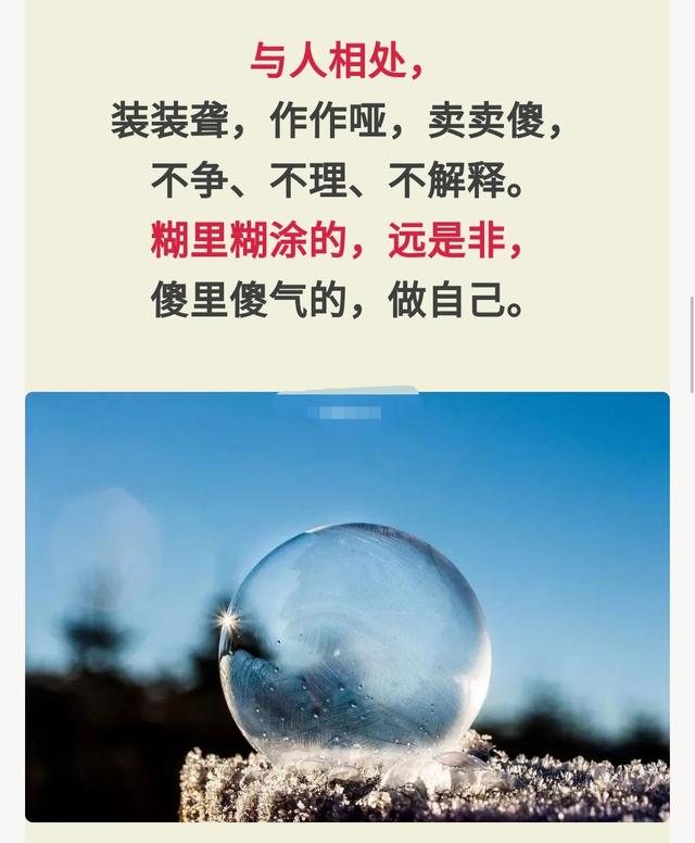 做一个糊涂的聪明人!(精辟)