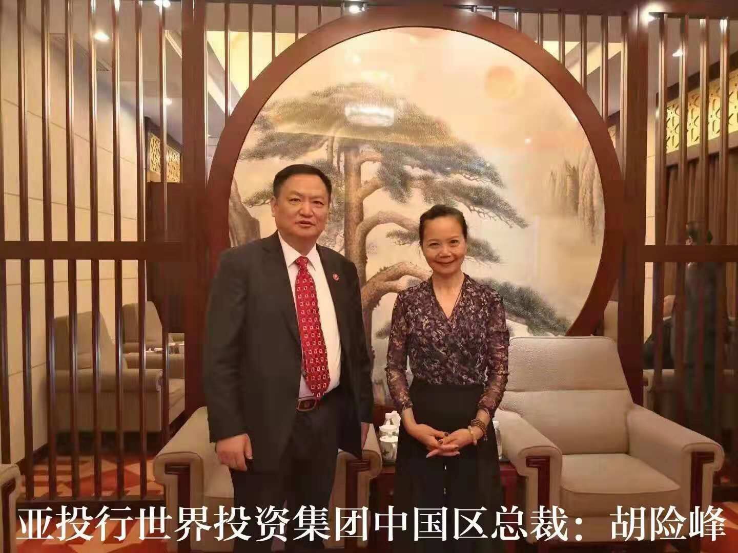 中国名人会|陈凤玲主席,胡险峰,亚投行世界投资集团中国区总裁