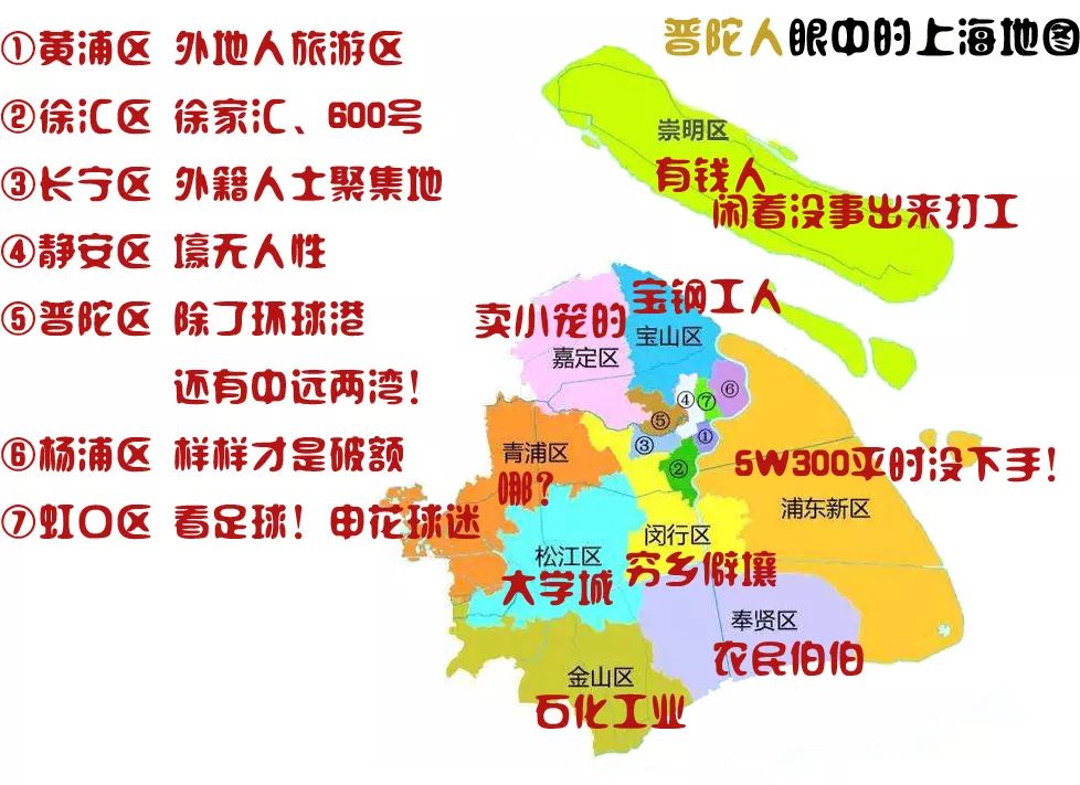 硬核各区人民眼中的上海地图