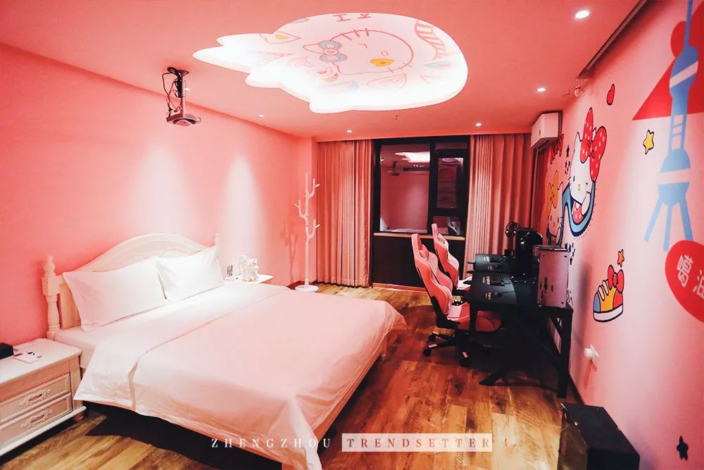秒| 郑州北区新开一家温泉电竞酒店!涂鸦工业房,海贼王题房.
