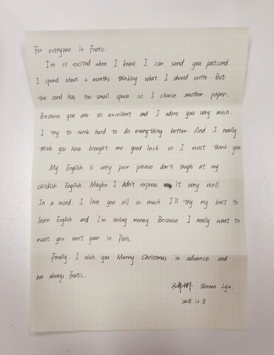 小姐姐给fnatic写英文信,被夸可以当模板 日前,一位名叫吕希琳的中国