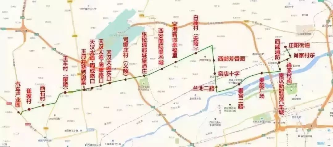 公交x103路:正阳街道-汽车产业园公交362路:西安北客站-西咸大厦公交