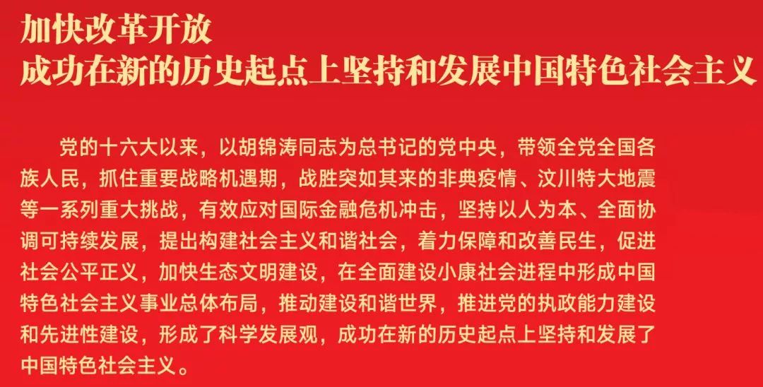 伟大的变革加快改革开放成功在新的历史起点上坚持和发展中国特色