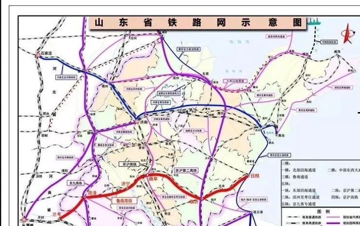 高铁,全长494公里,设计时速350公里,位于山东省南部,东起日照,与青连