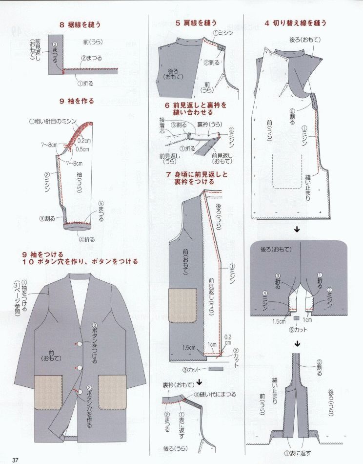 图纸集 | 女士大衣 长版衬衫的图纸合集