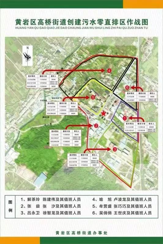 该街道结合实际,绘制《黄岩区高桥街道创建污水零直排区作战图》