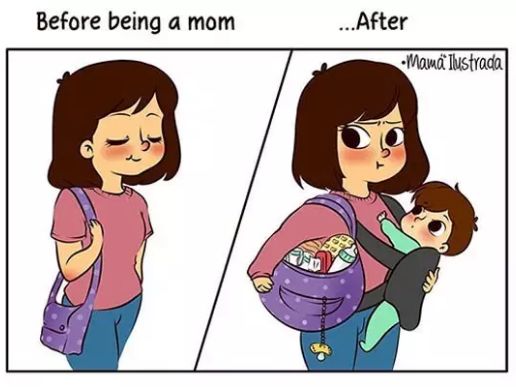 一组外国妈妈画的育儿漫画,说出了所有当妈的心声.