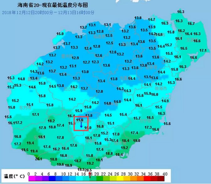 今天最低11.6°c!海南人挺住,再熬几天就回温了!