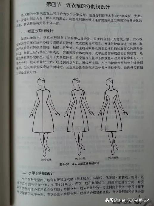 服装书籍整理的六瓣喇叭裙,启发你的思路