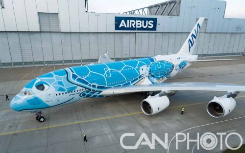 全日空航空公司首架空客A380飞机完成