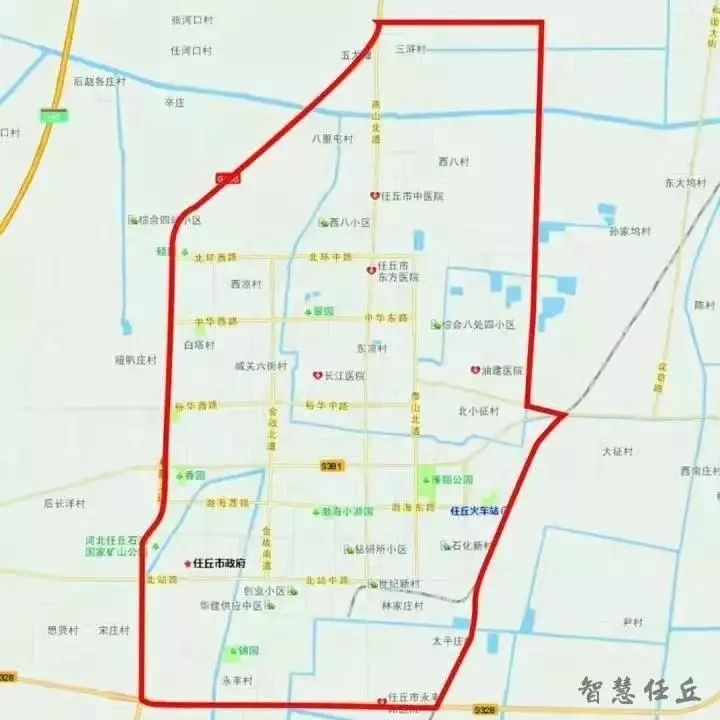 106国道以东,津保南绕城线以北,工业东道和京九铁路以西,北海路(106