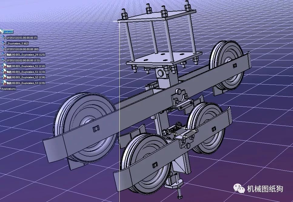 【工程机械】滚筒摇杆索道机构3d图纸 stp格式