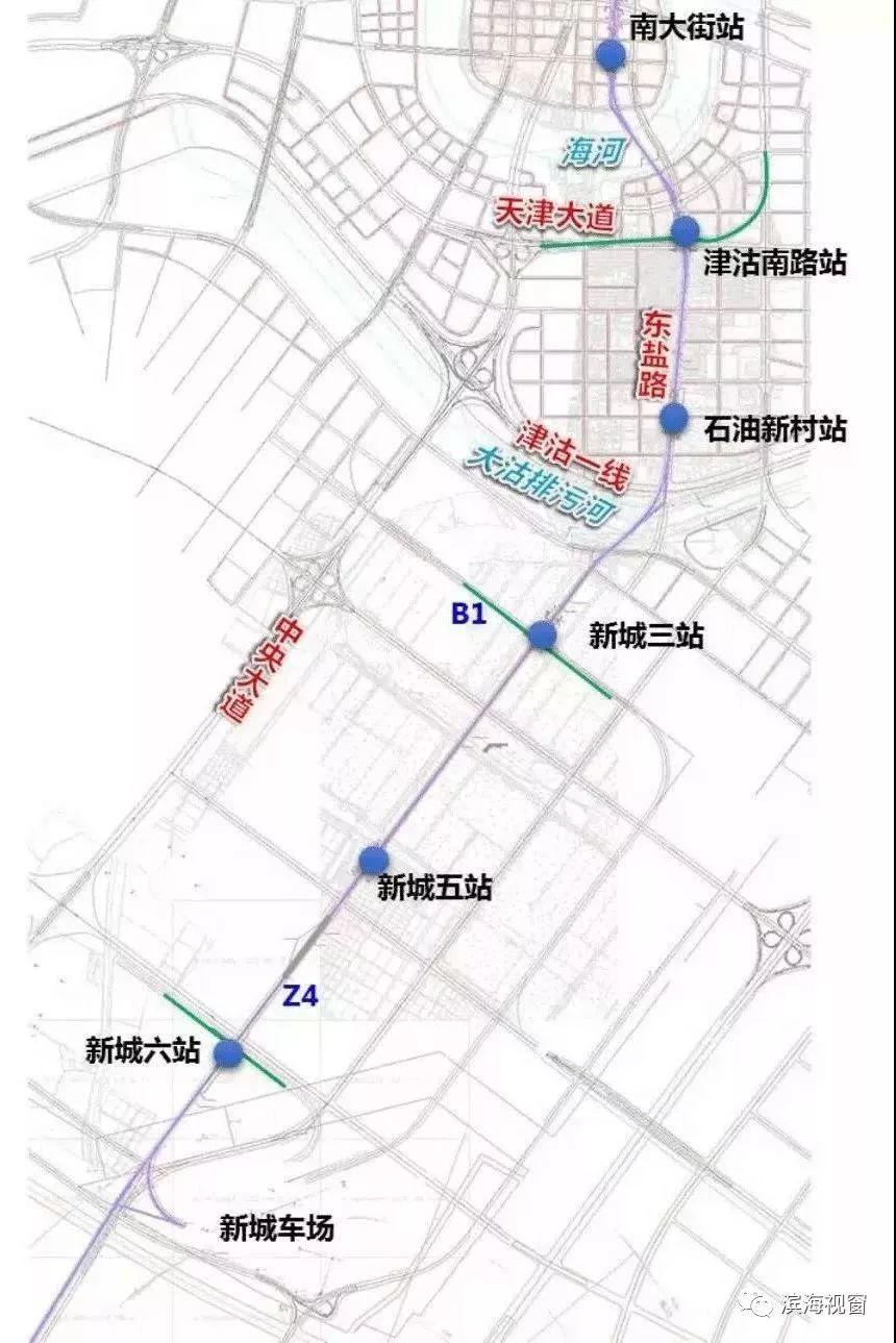 滨海新区地铁b1,z2,z4建设"两化"搬迁时间确定