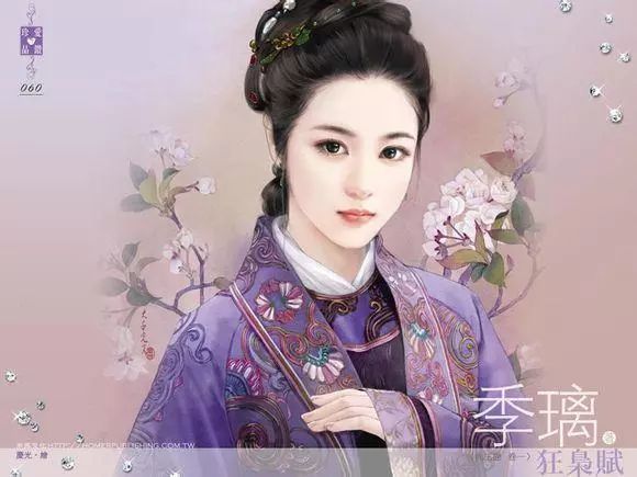 插画师庆光手绘言情风古装女子丨插画欣赏