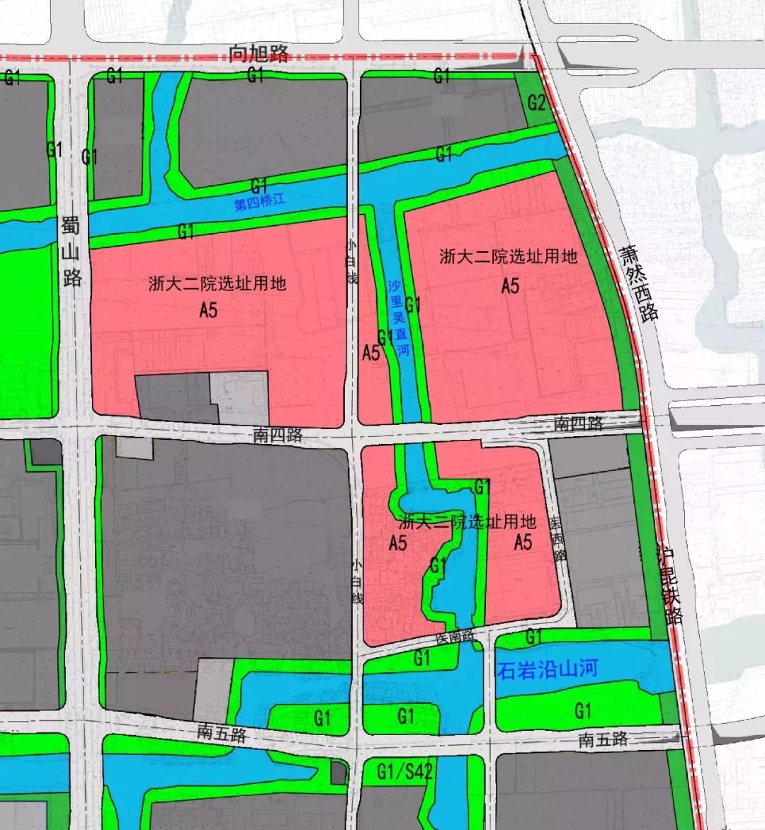 浙大二院新院区将落户 萧山南部新城,位于蜀山街道祝家桥社区,蜀山路